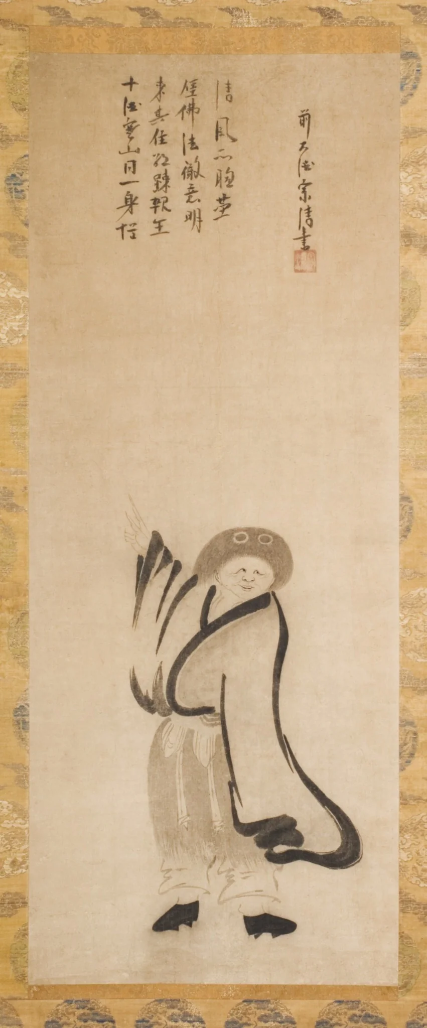 Pair of hanging scrolls (Kanzan and Jittoku)