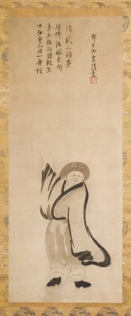 Pair of hanging scrolls (Kanzan and Jittoku)