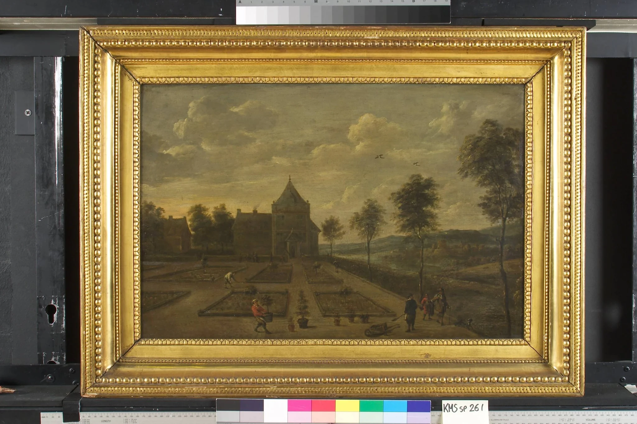 A Garden in front of a Country Seat, by Unknown, 1650