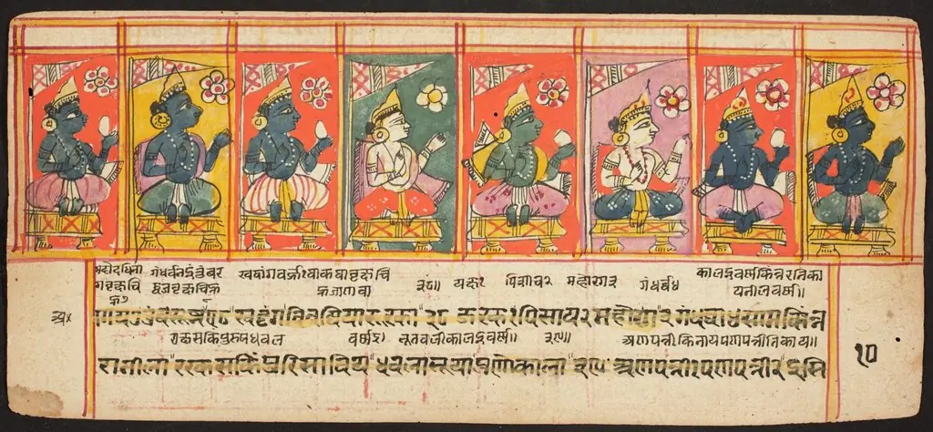 Tantric Manuscript "Sangrahani Sutra"