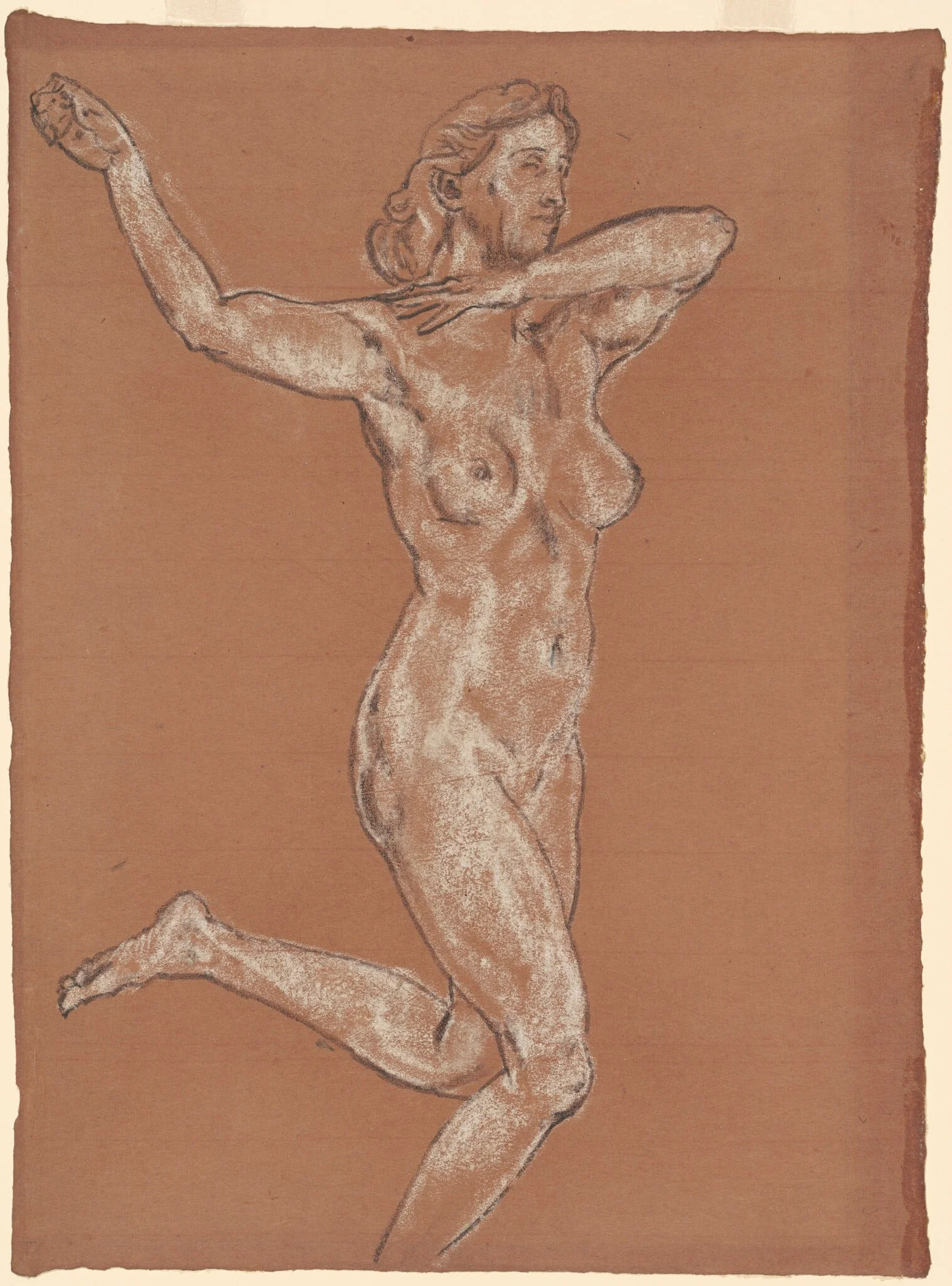 The Quest, by Arthur Bowen Davies, charcoal, 1922