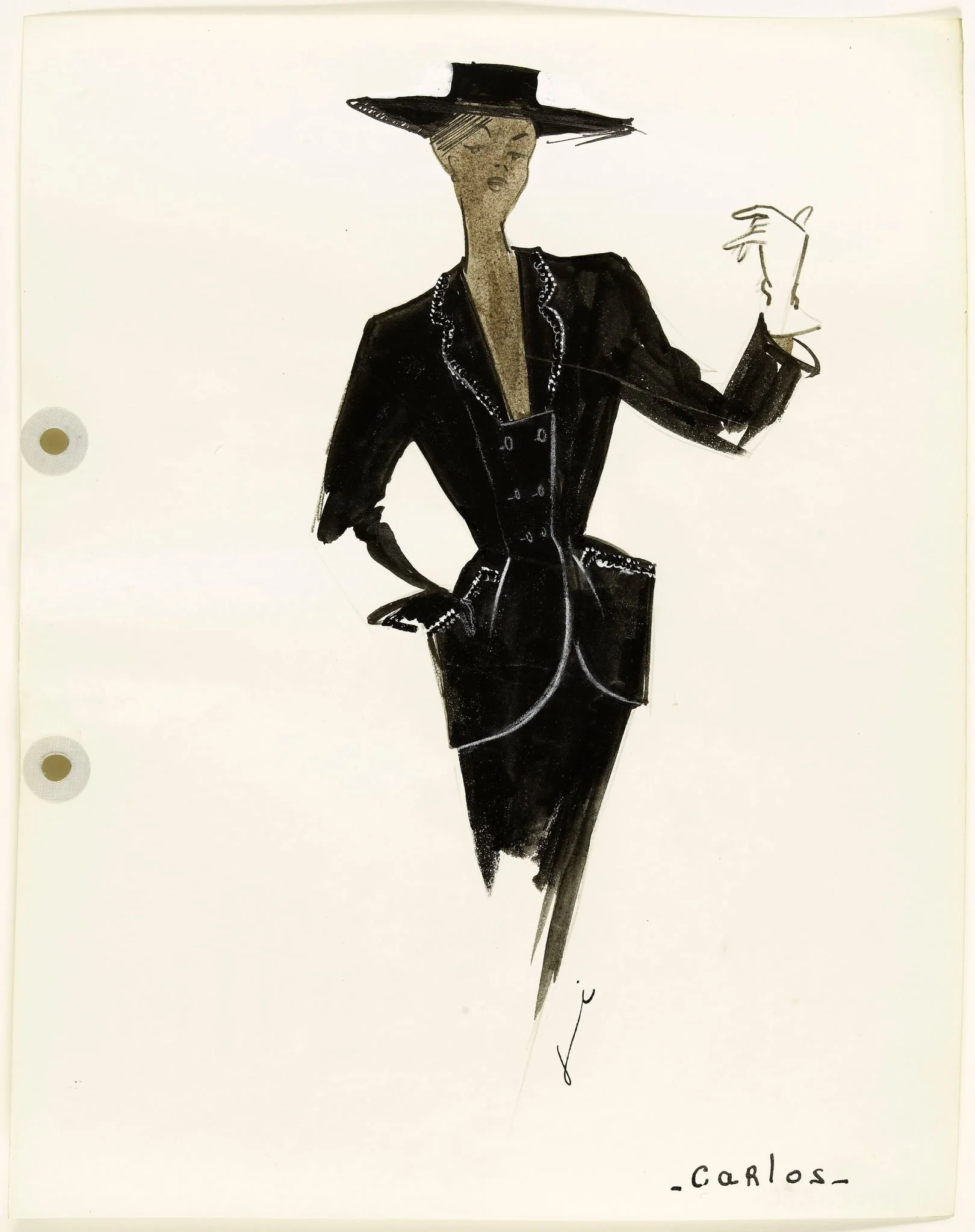 'Carlos', by Carven, 1951