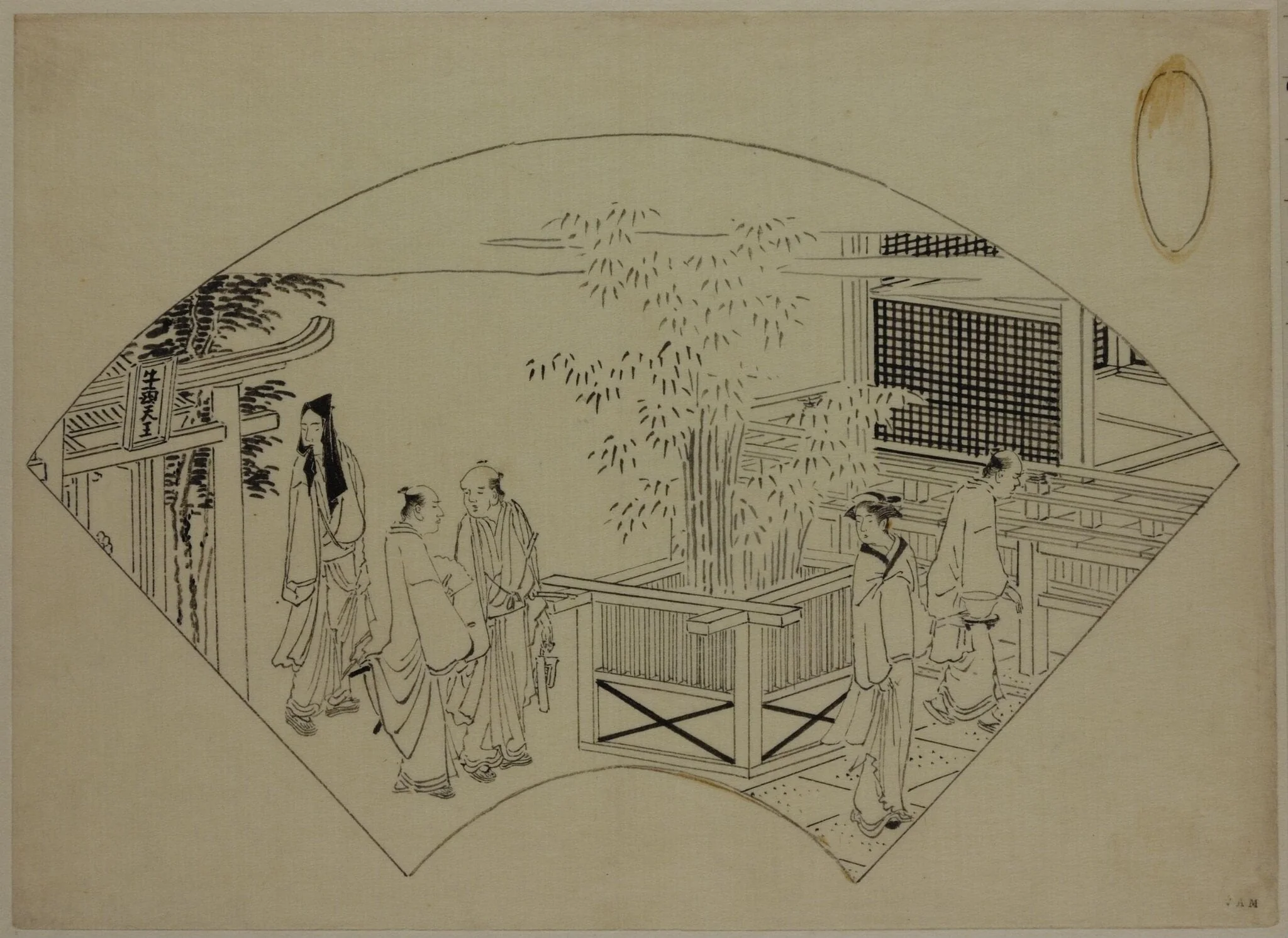 The Kibune Shrine, by Katsushika Hokusai, 1786