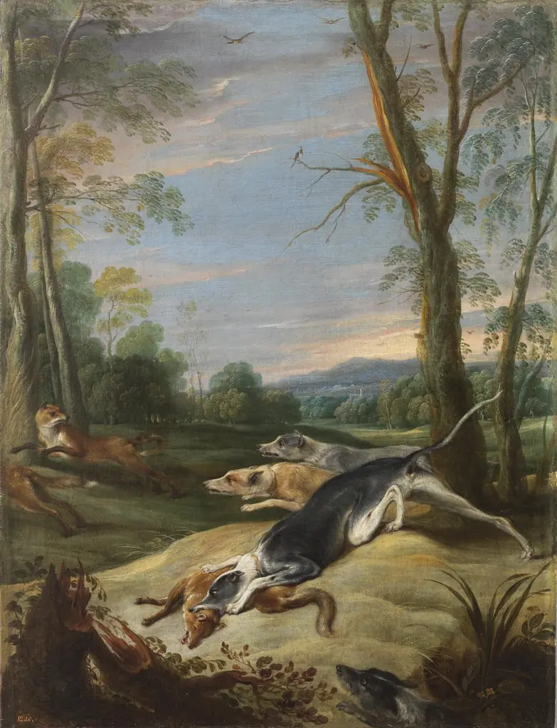Vixens Chased by Dogs