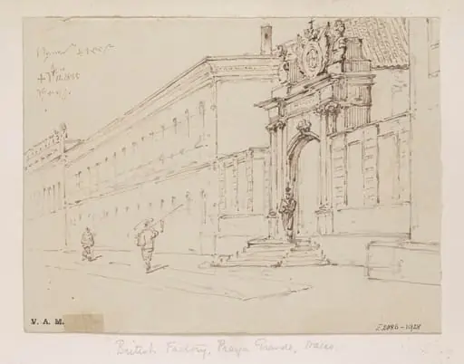 The British 'factory' on the Praya Grande, Macau
