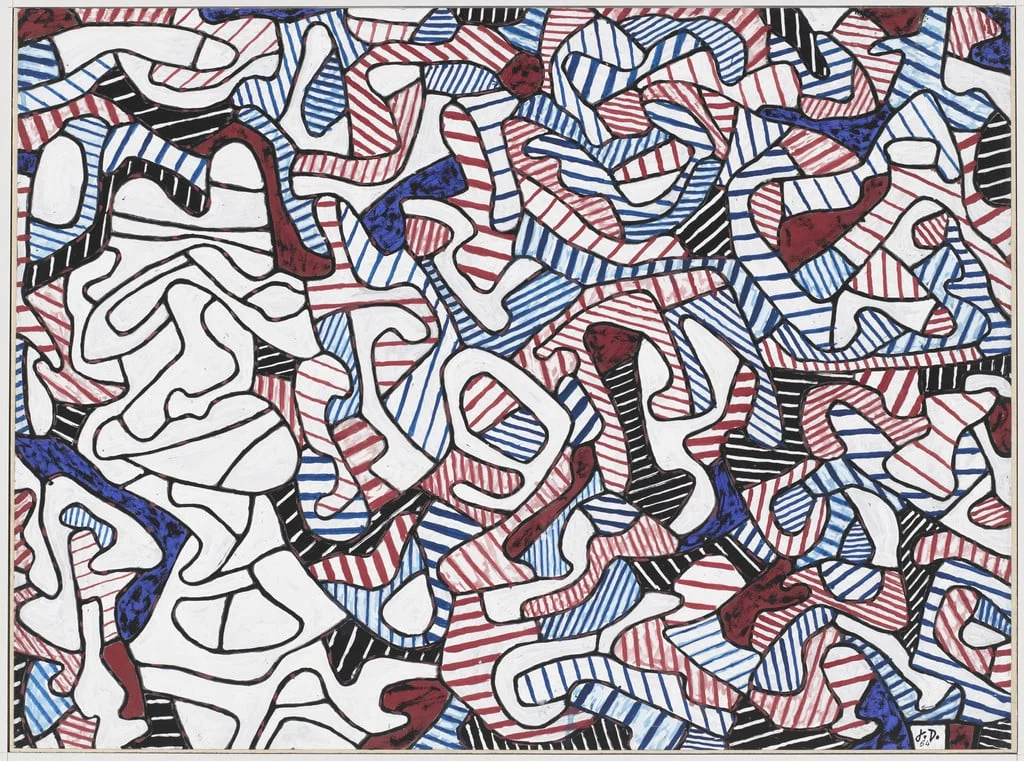 Untitled, by Jean Dubuffet, paint, 1964