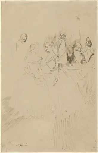 At an Evening Party