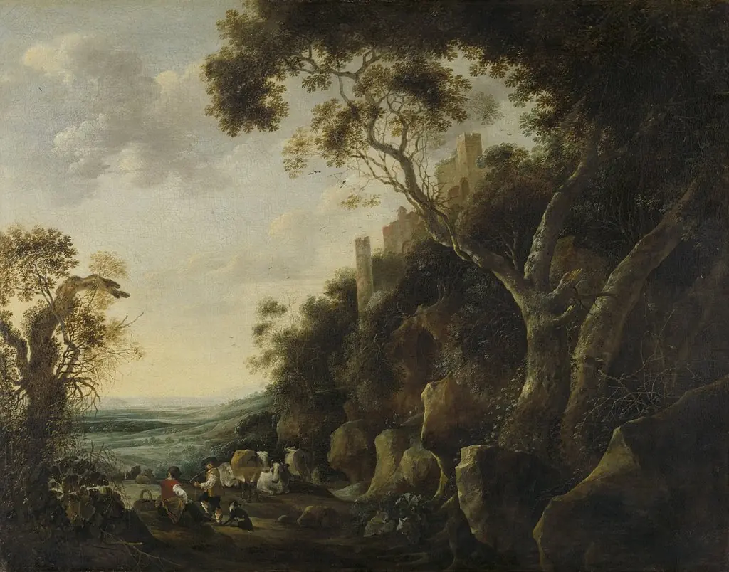 Landscape with herdsmen