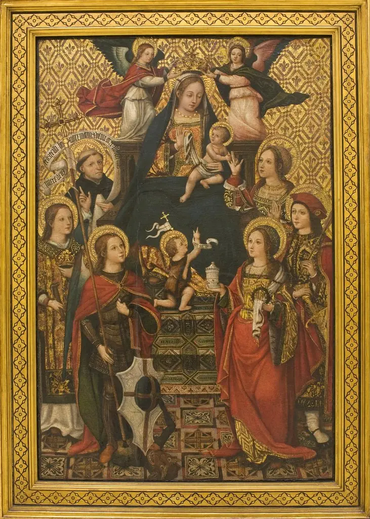 Virgin and Child, Saints and Angels