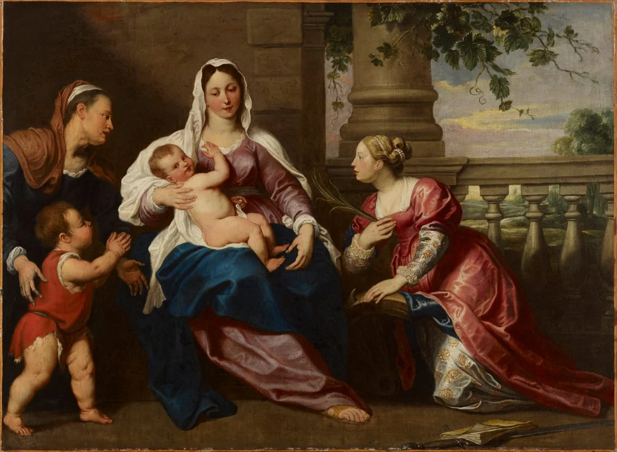 Sacra Conversazione, by Gerard Seghers, unspecified, 1642