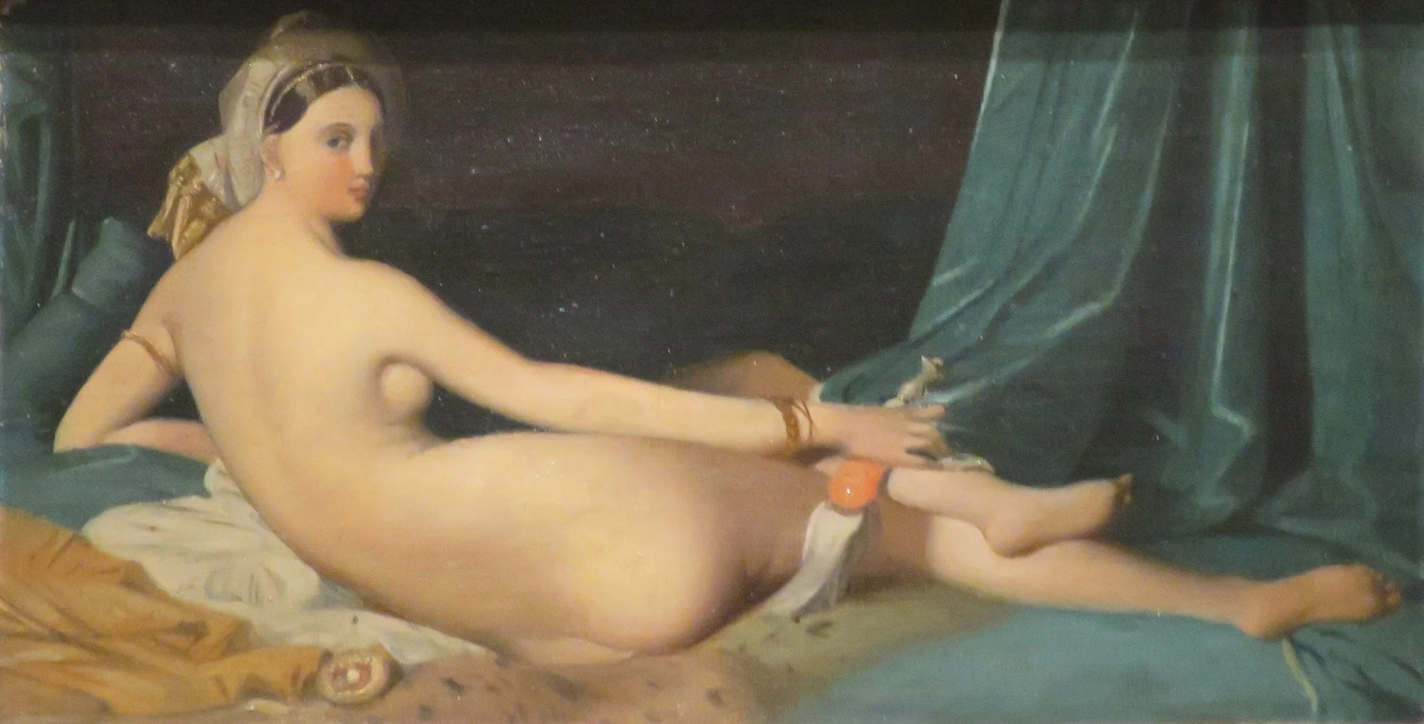 Odalisque, by Jean Auguste Dominique Ingres, oil, 1830