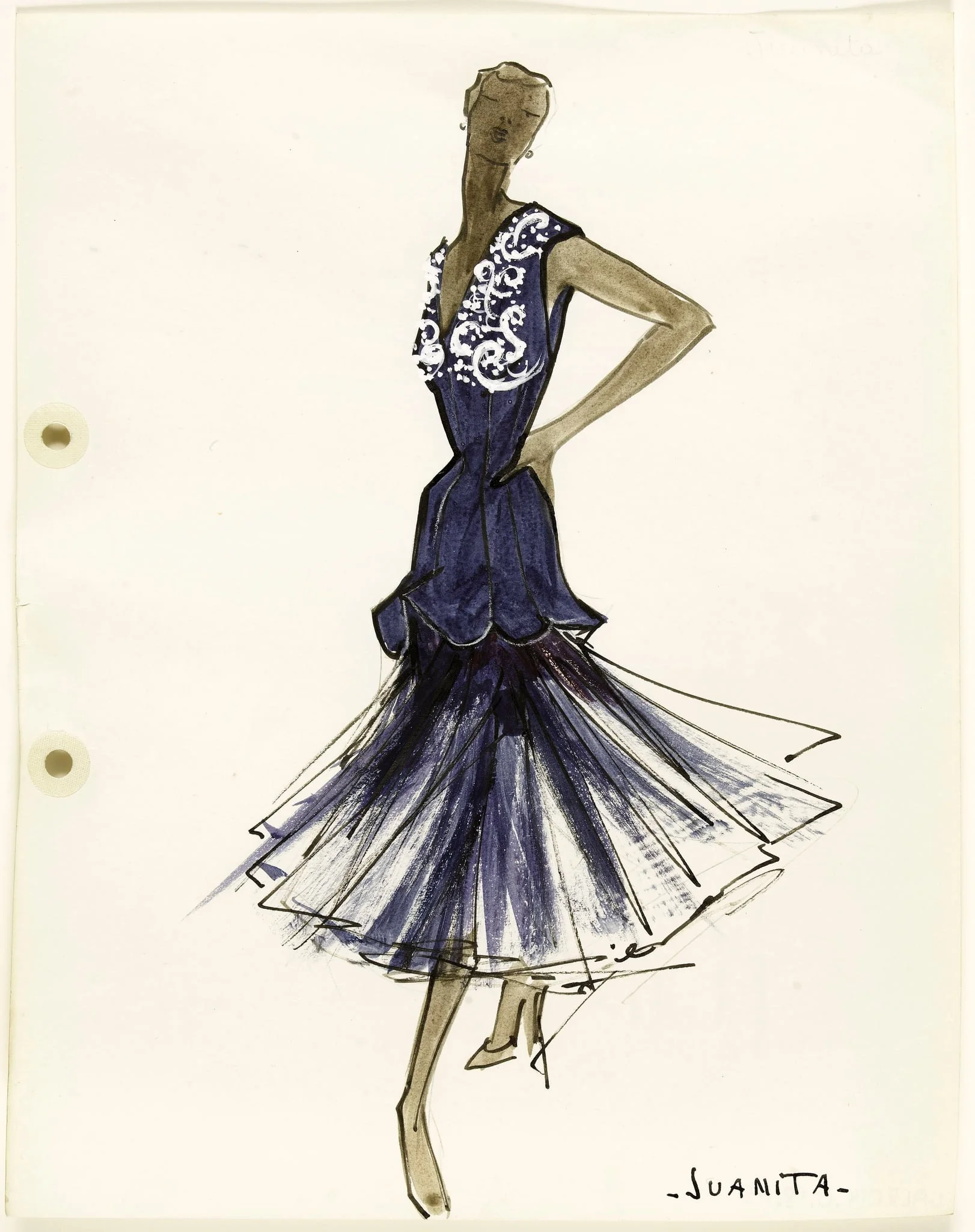 'Juanita', by Marie-Louise Carven, 1951