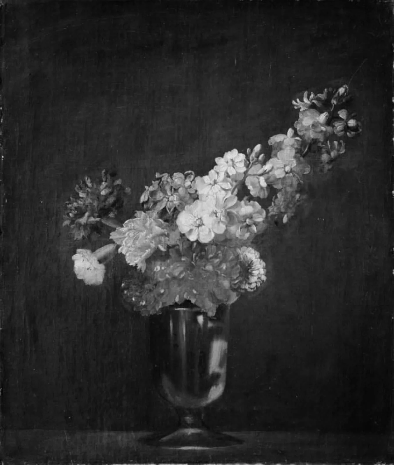 Stocks and Carnations, by Unknown, 1750
