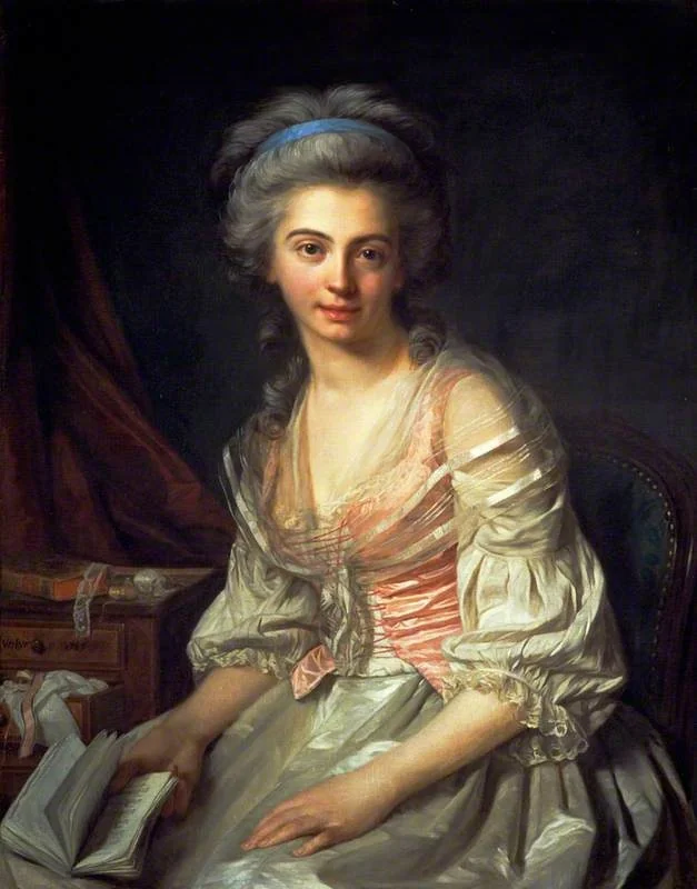 The Artist's Daughter, Marie-Nicole Vestier, by Antoine Vestier, oil, 1792