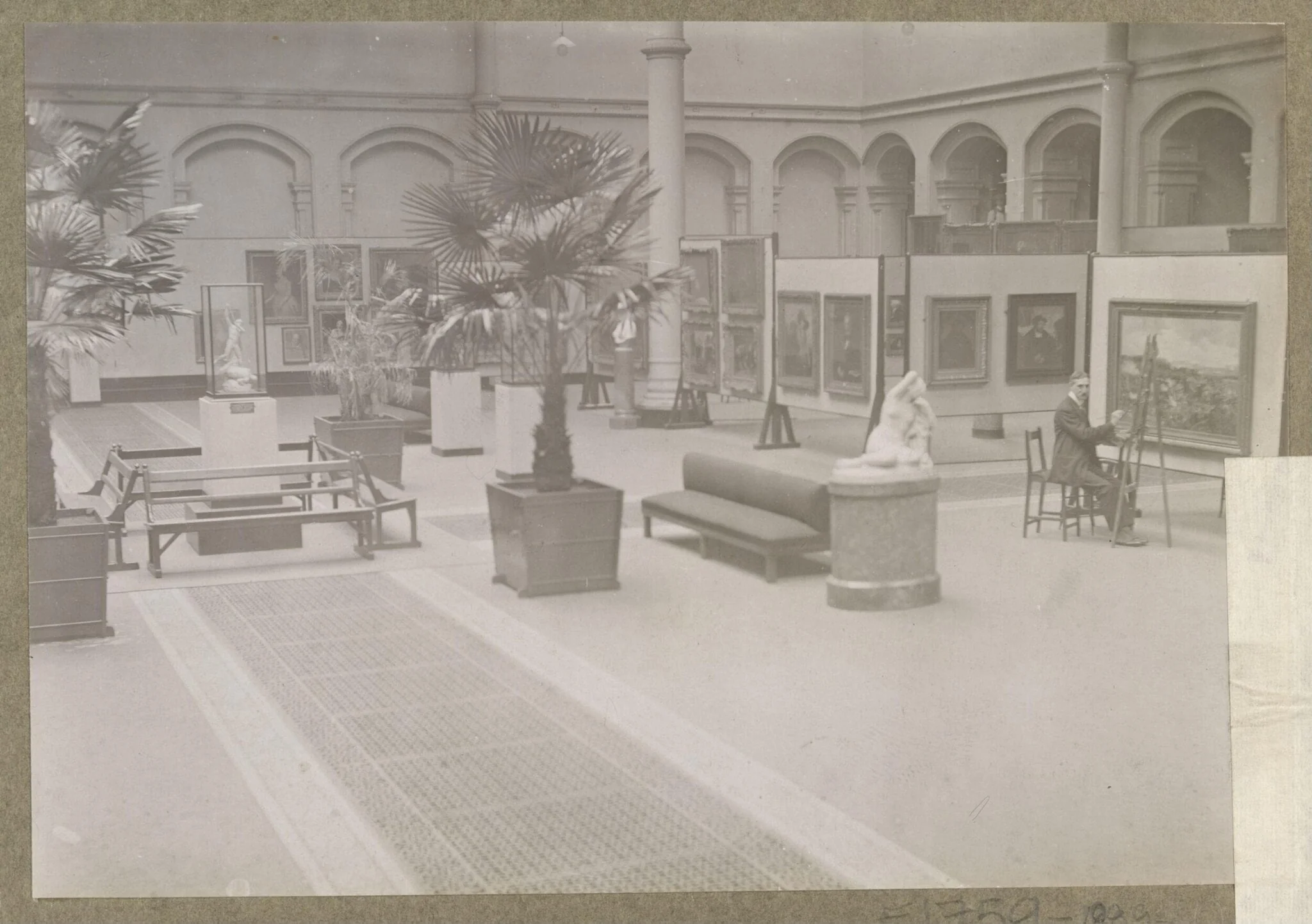 South Kensington Museum, Exhibition of paintings, North Court, north-east corner