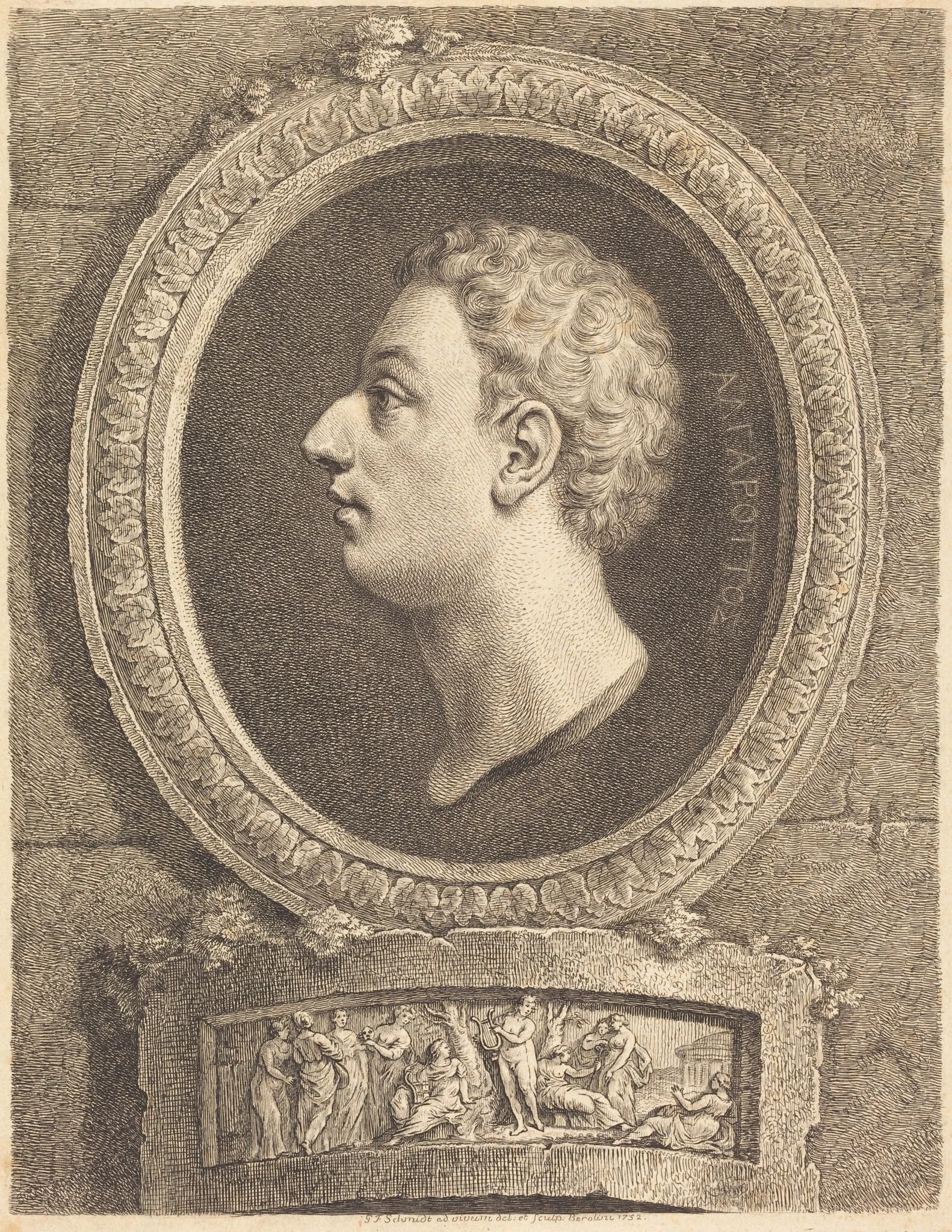 Francesco Algarotti, by Georg Friedrich Schmidt, ink, 1752
