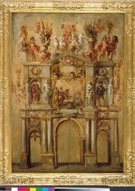 Sketch of the front of the triumphal arch of the Cardinal-Infant Ferdinand