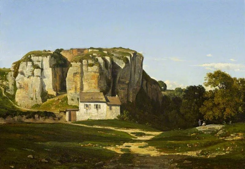 Cliffs Near Cremieu, by Henri Harpignies, oil, 1847