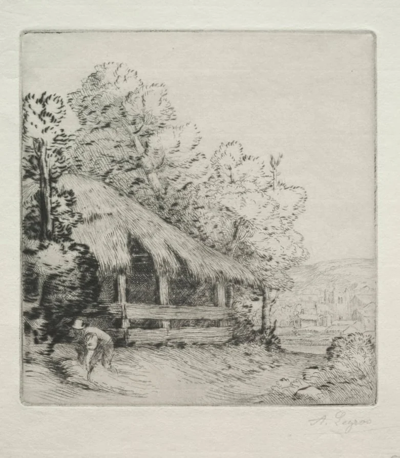 The Little Shed (Le Petit Hangar), by Alphonse Legros, 1884
