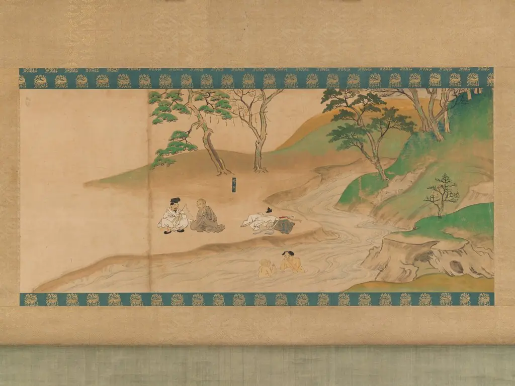 Section of Jin'o-ji Engi Emaki (Konin Shonin E-den)