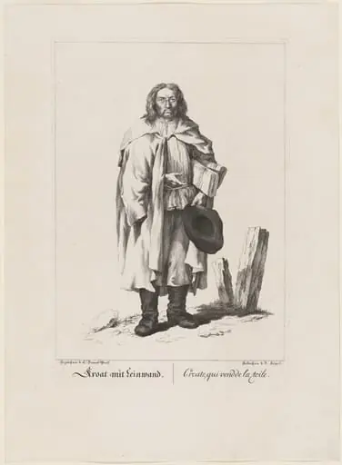 Kroat mit Leinwand (Linen Merchant)