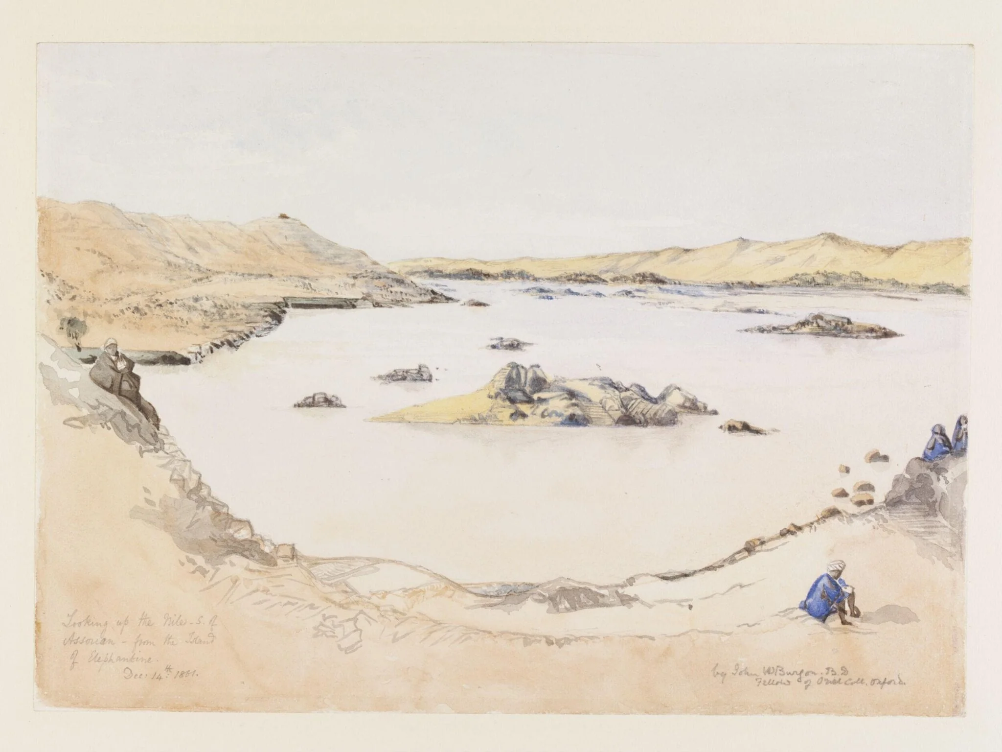 Looking up the Nile, south of Aswan
