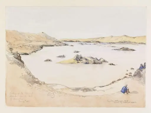 Looking up the Nile, south of Aswan