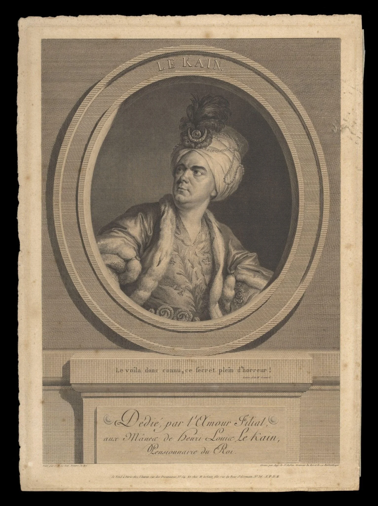 H Beard Print Collection, by S.B. Le Noir, 1750