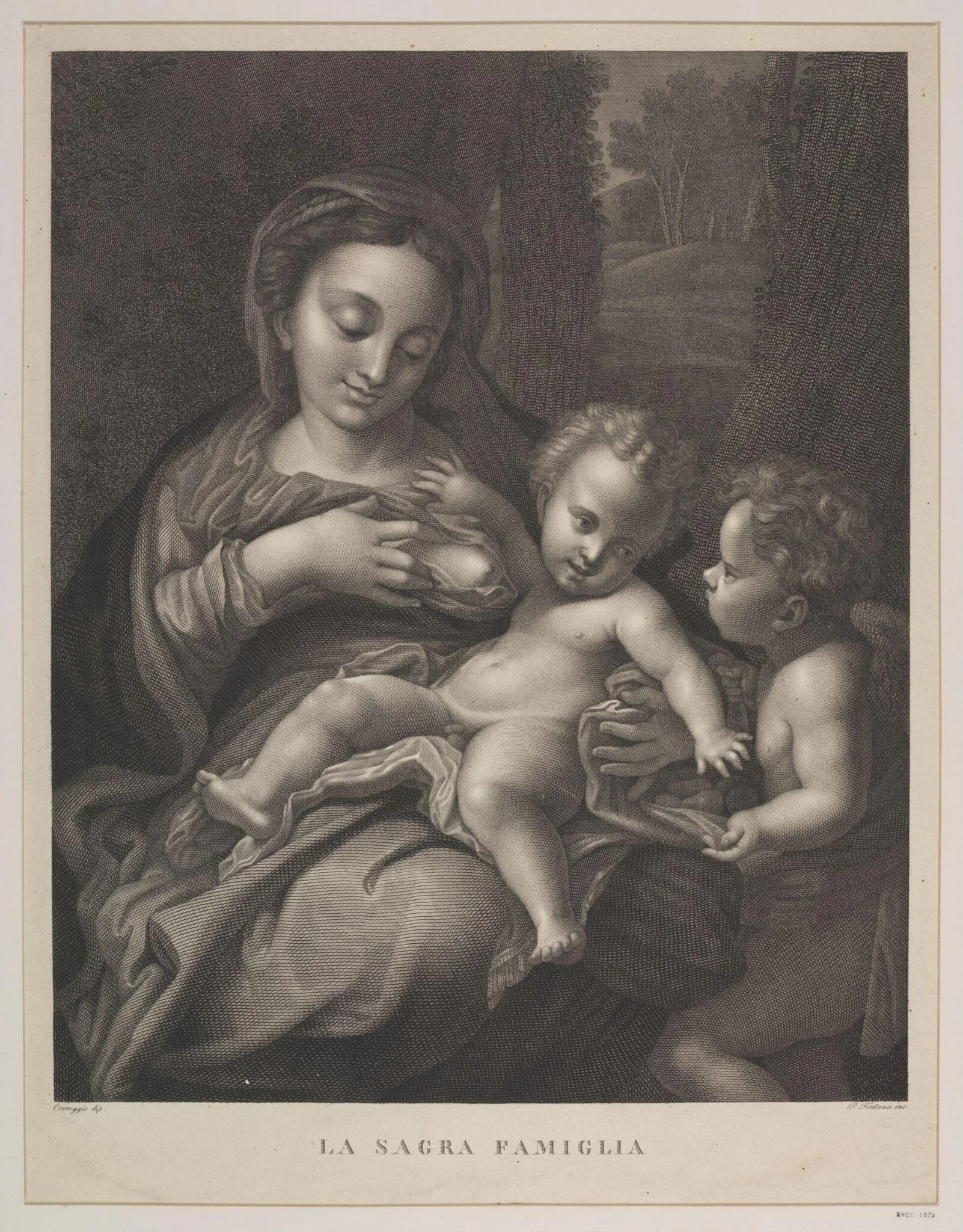 Holy Family, by Pietro Fontana, 1850