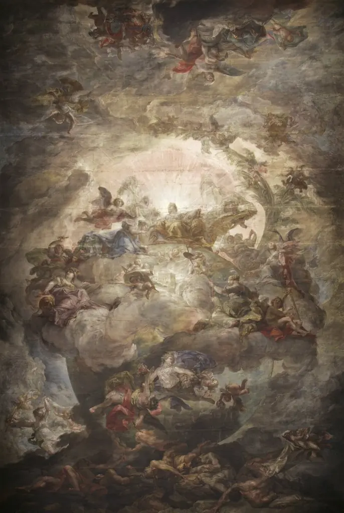 Allegory of the donation of the Casino to Queen María Isabel de Braganza by the Municipality of Madrid