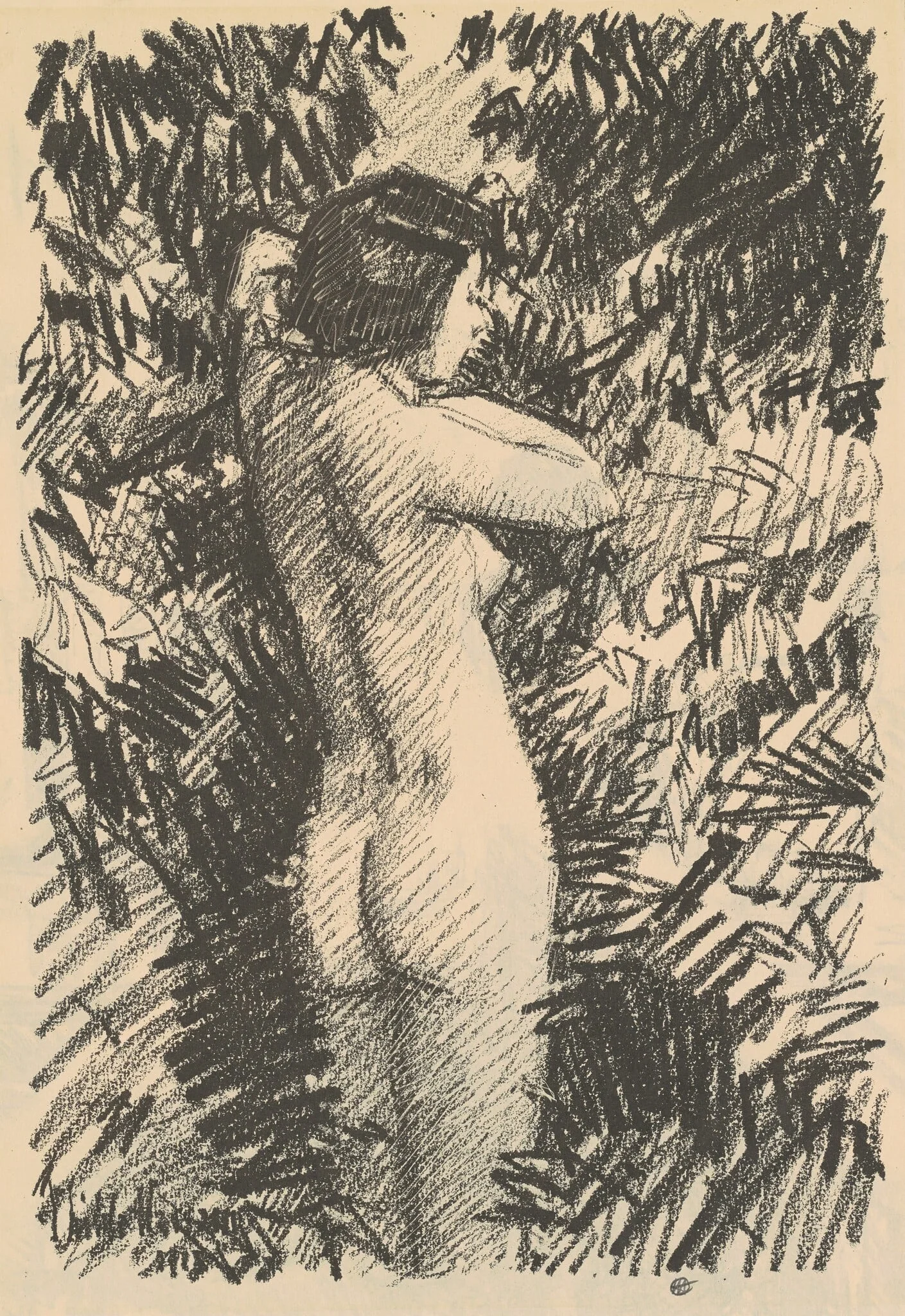 Nude [recto], by Childe Hassam, ink, 1918