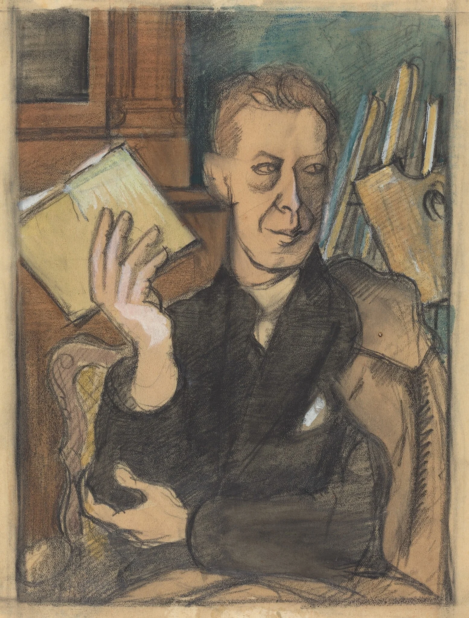 Jean Louis Gampert, by Roger de La Fresnaye, graphite, 1920