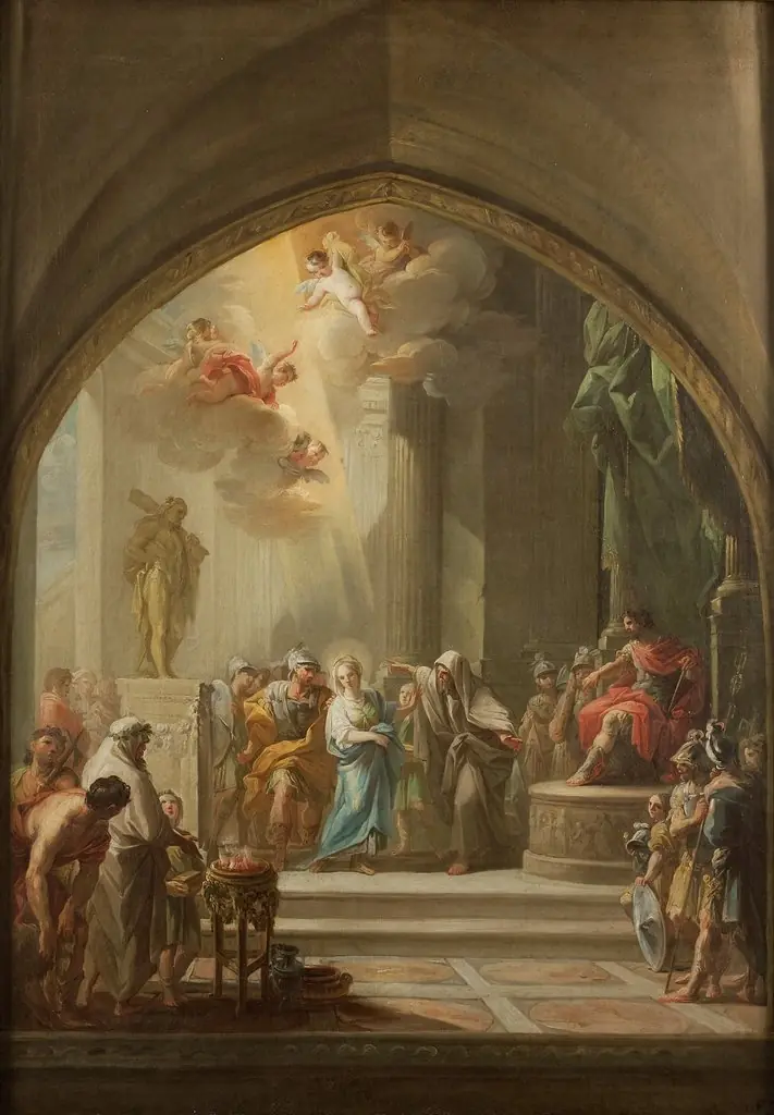 Saint Leocadia before the Praetor