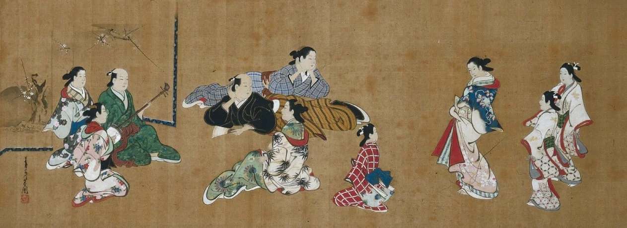 Entertainment Scene, by Miyagawa Chōshun, unspecified, 1732