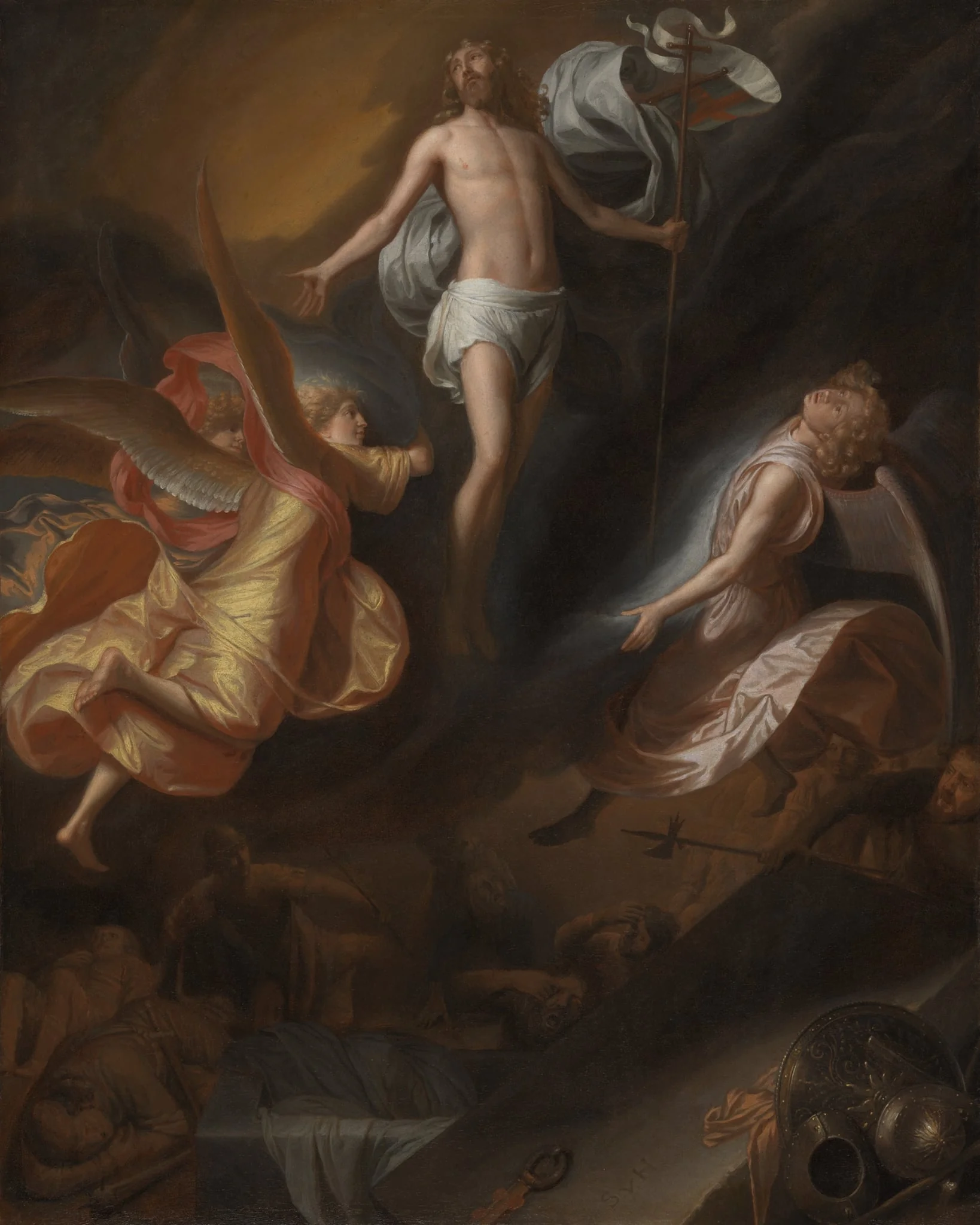 Resurrection of Christ, by Samuel van Hoogstraten, oil, 1665
