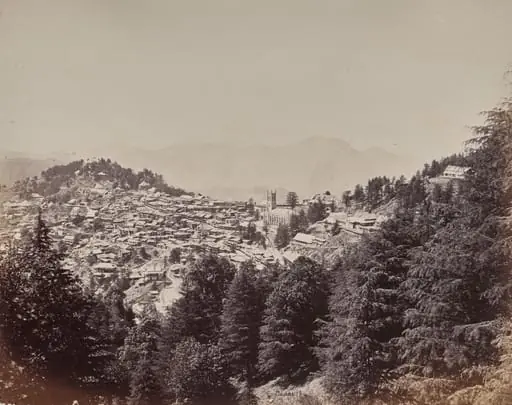 Shimla. From Mount Jakko, Looking West