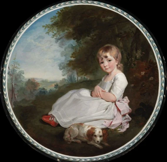Child with a Dog, by Francis Wheatley, oil, 1784