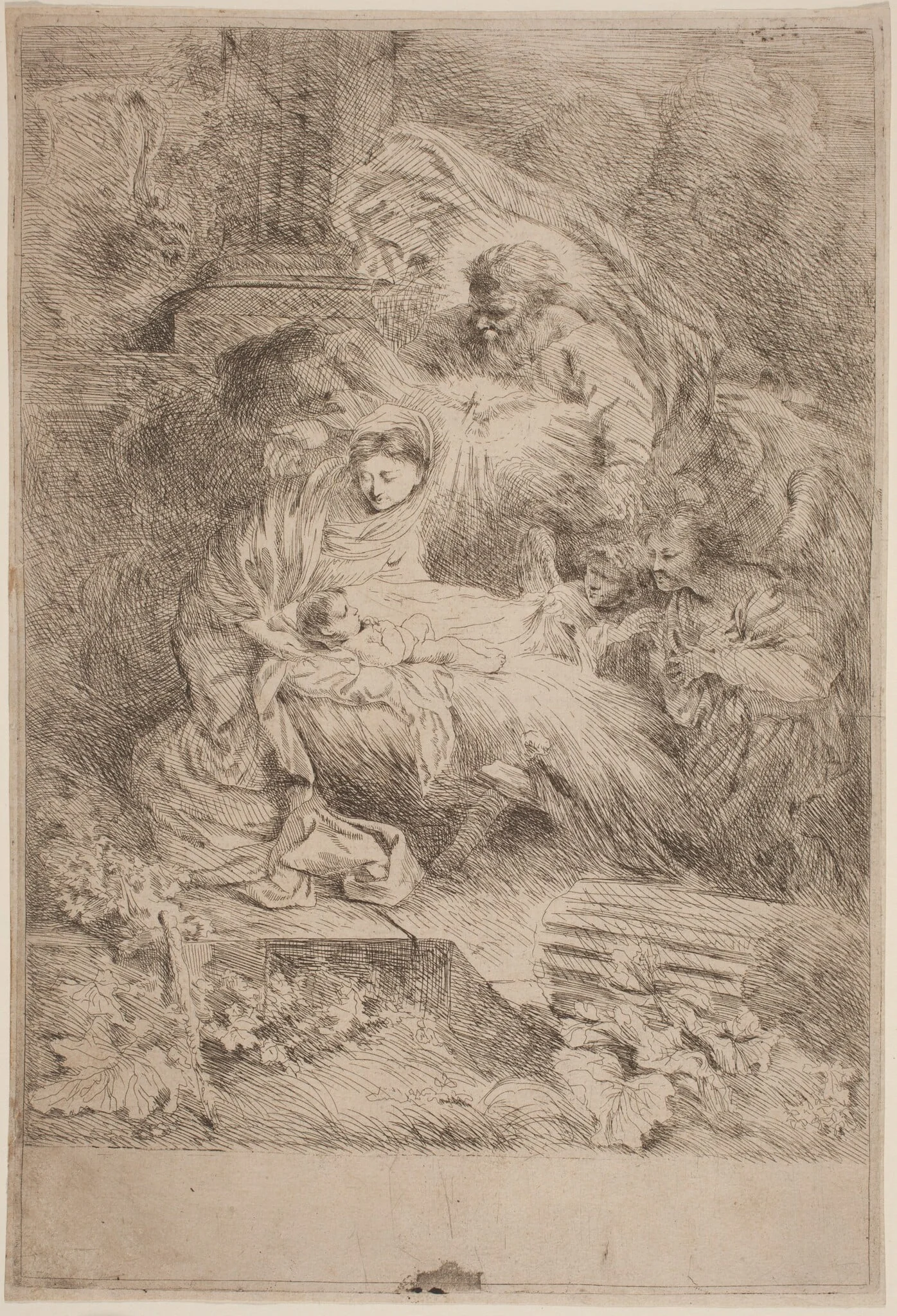 The Nativity with God the Father and the Holy Spirit