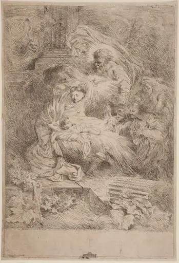 The Nativity with God the Father and the Holy Spirit
