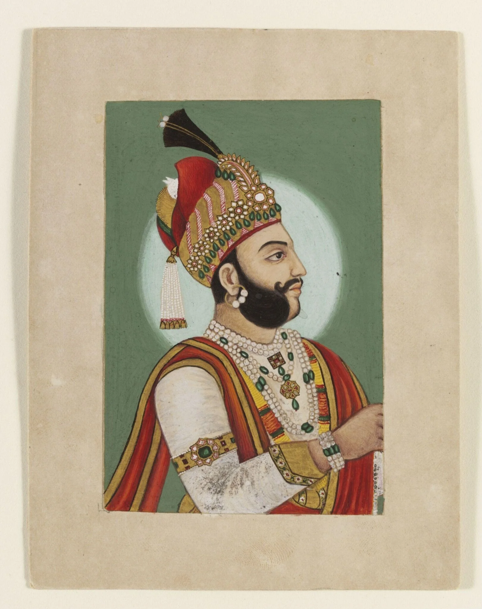 Maharaja Sawai Jagat Singh, by Ram Gopal, paint, 1850