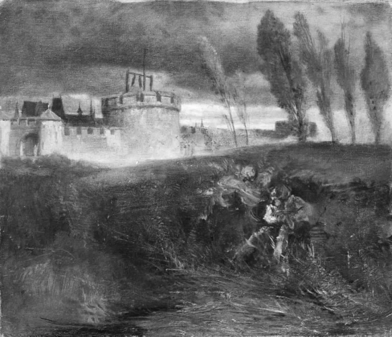 Landscape with Castle, by Unknown, unspecified, 1869