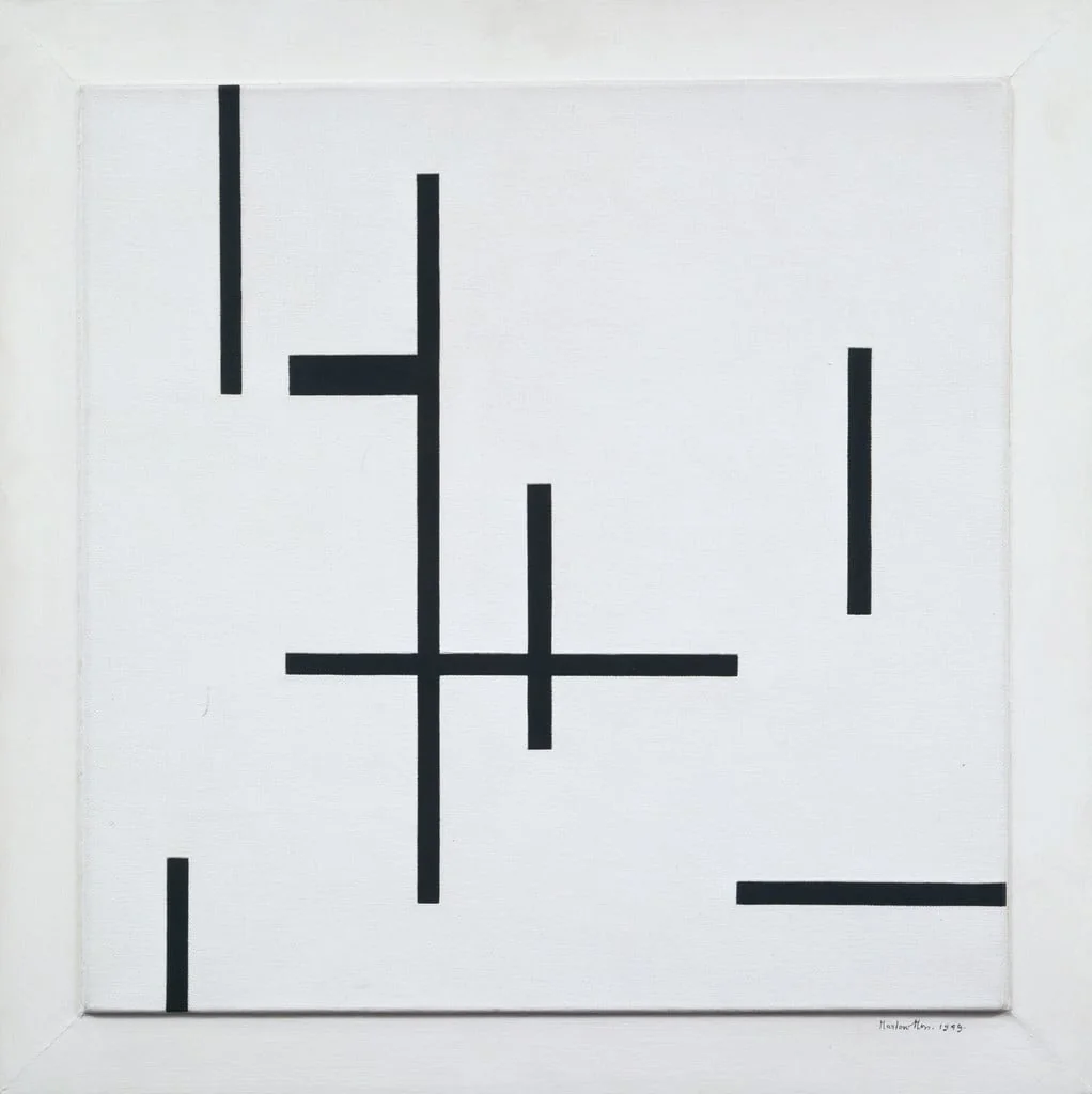 Untitled, by Marlow Moss, oil, 1949