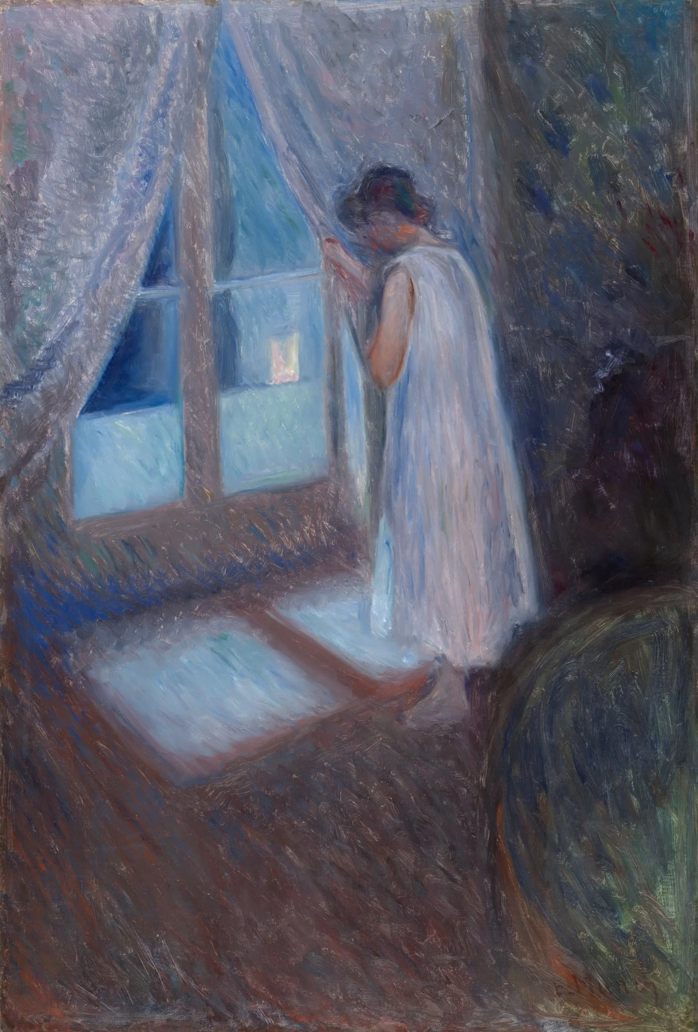 The Girl by the Window, by Edvard Munch, oil, 1893