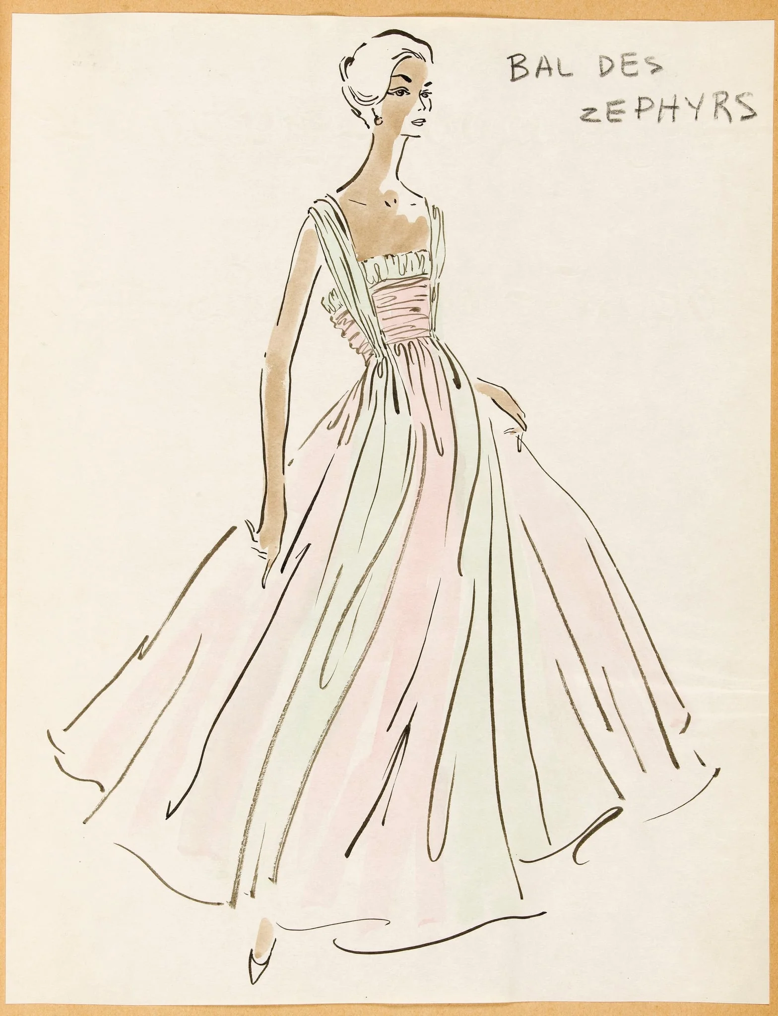 Bal des zéphyrs, by Carven, 1957