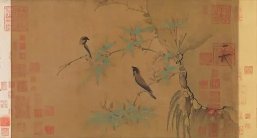 北宋   徽宗   竹禽圖   卷|Finches and bamboo