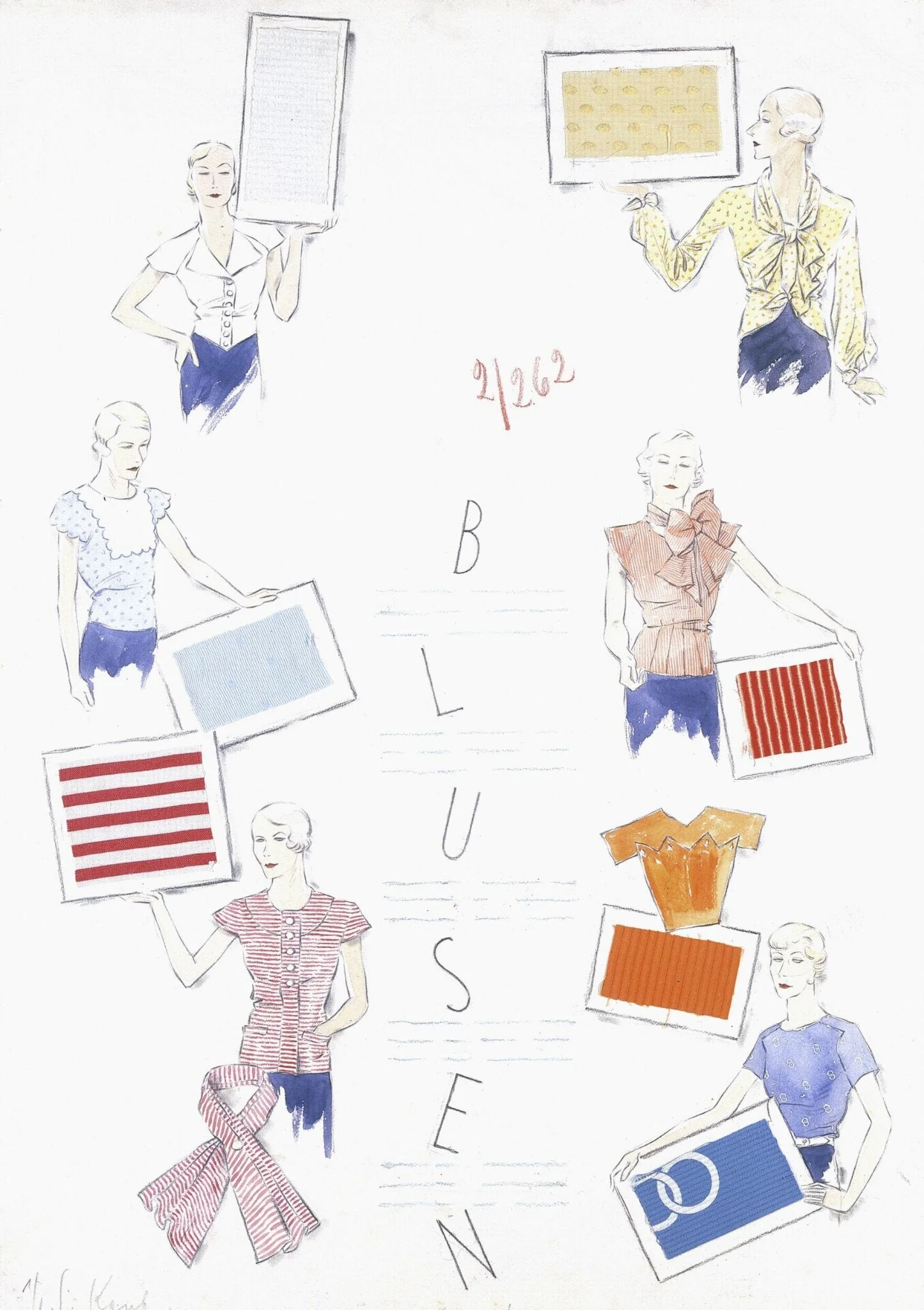 Design for a magazine illustration, by Ernst Deutsch-Dryden, 1932