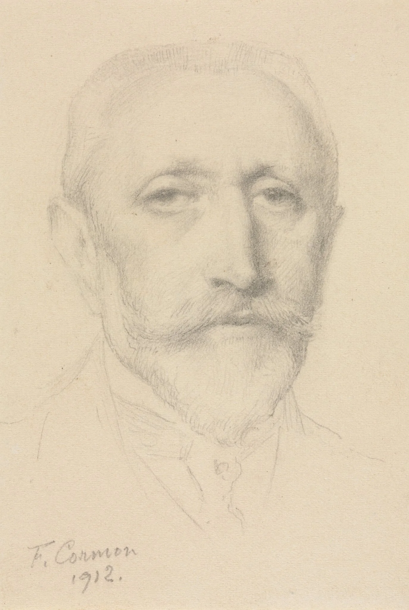 Self-Portrait, by Fernand Cormon, 1912