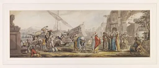 Copy after William Hamilton's design for a painted panel in the Saloon of Kedleston Hall