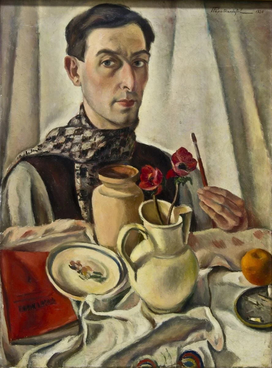 Autoportret, by Tache Papatriandafil, unspecified, 1930