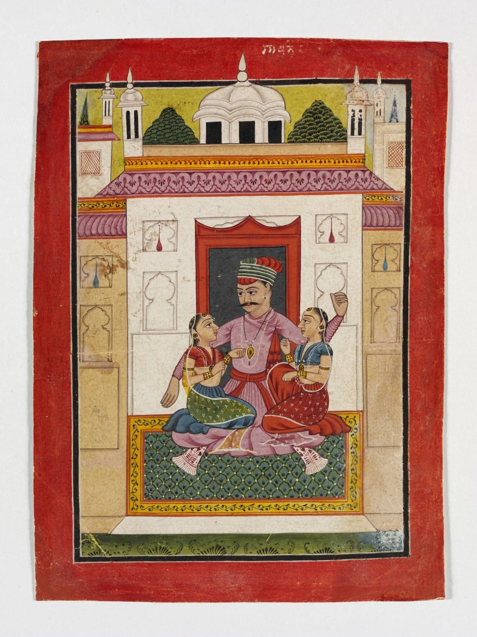Vinoda Raga, by Unknown, paint, 1740